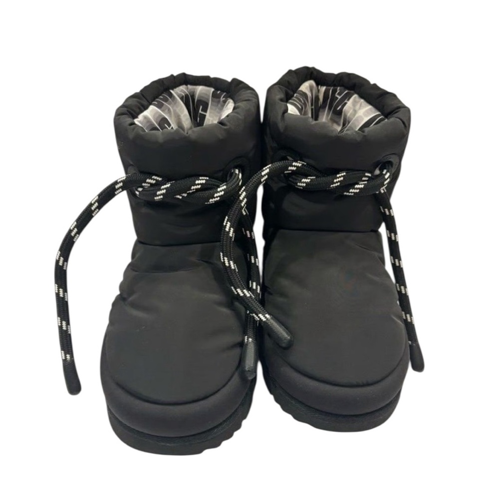 UGG Black Winter Boots with Patterned Laces